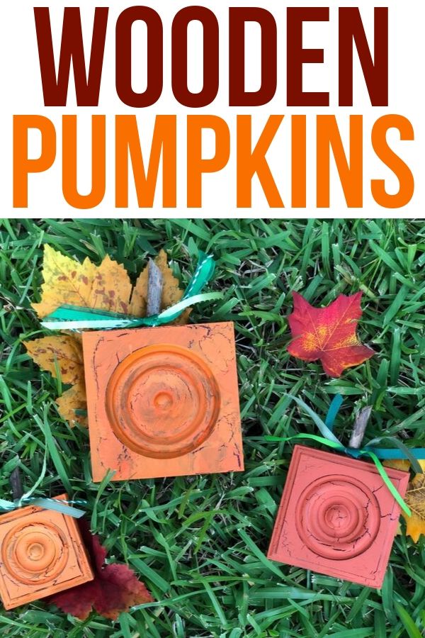 Wooden pumpkins