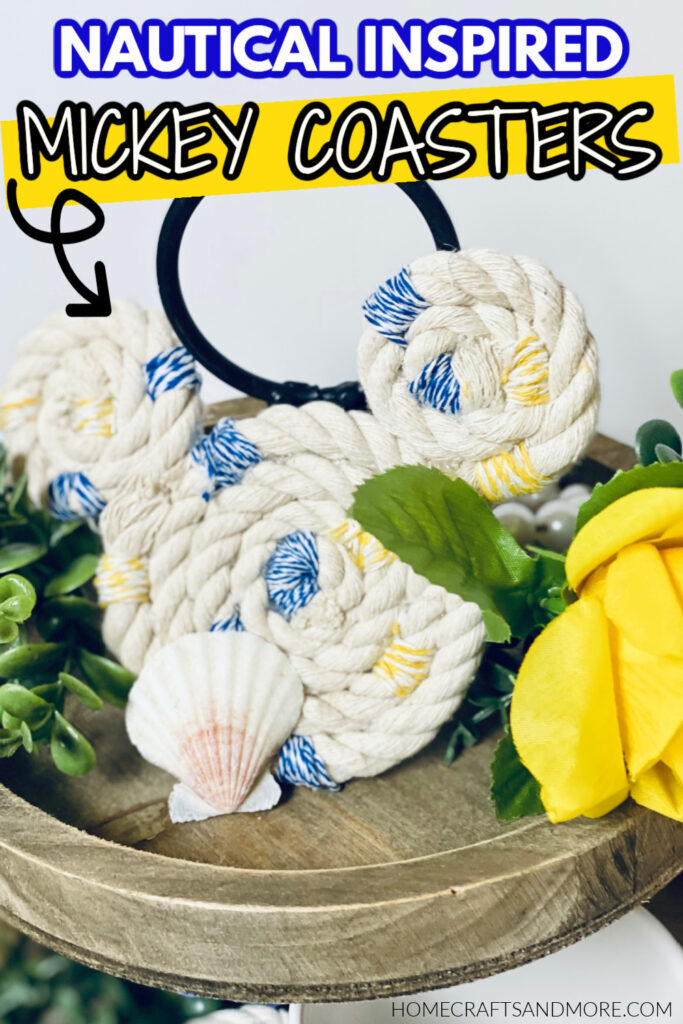 DIY Mickey Mouse Rope Coasters