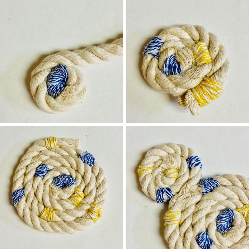 DIY Mickey Mouse Rope Coasters