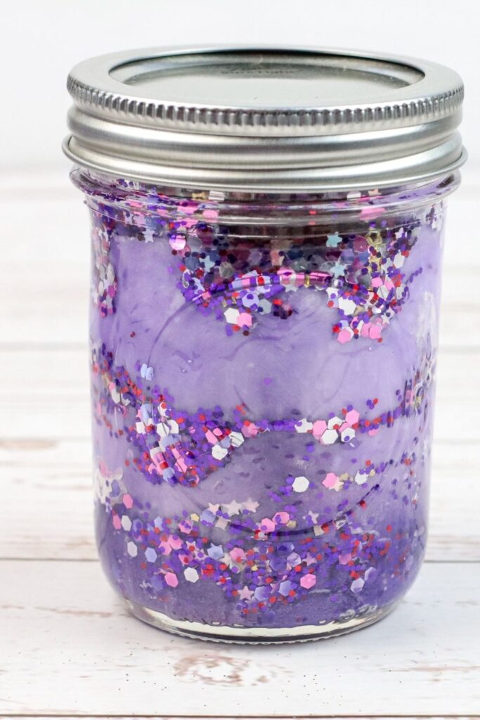 nebula galaxy jar on counter