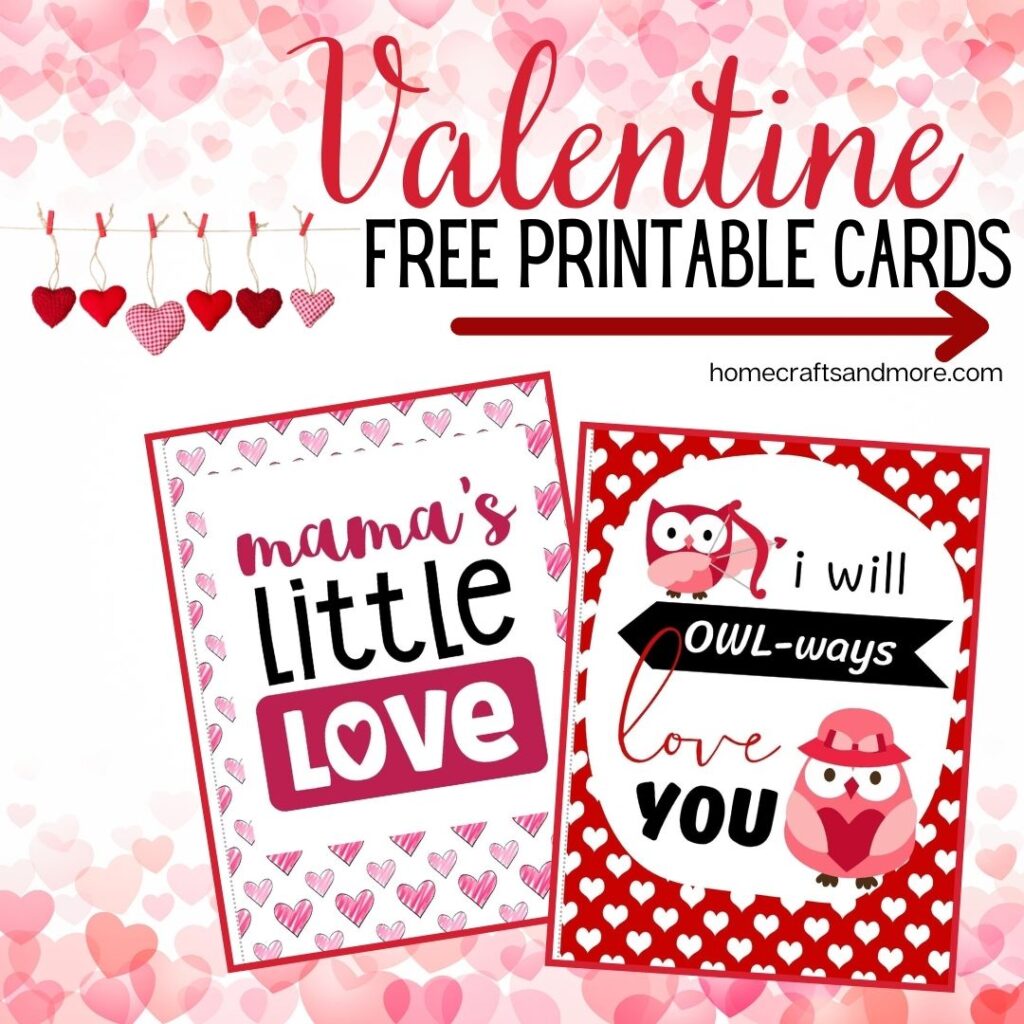 3 Free Printable Valentine's Day Cards - Home Crafts and More