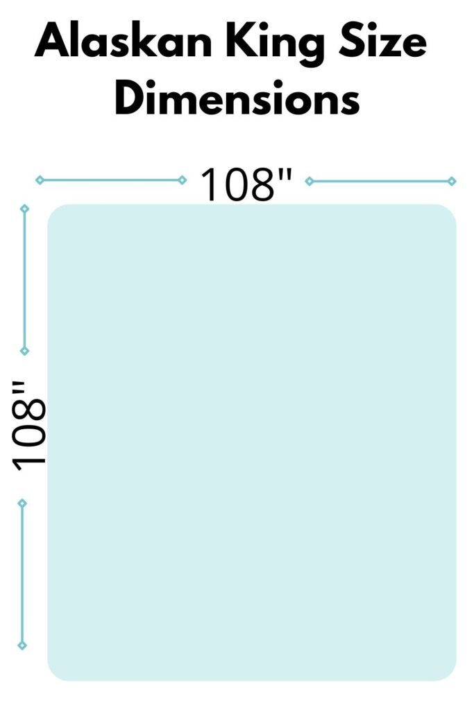 picture of dimensions of Alaskan bed