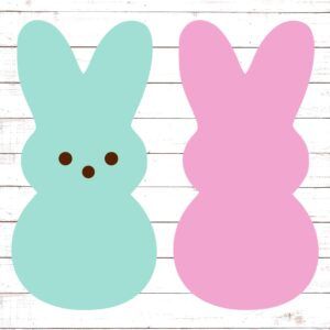 peep silhouette on wooden background 